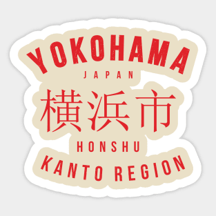 Yokohama City Japan Vintage Sticker